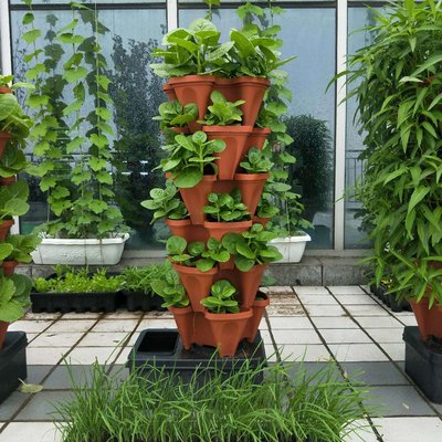 cement flower pots
